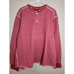 Gap Men's Pullover Shirt, Size 2XL, Red, Long Sleeve, XXL, Heavy Duty, Cotton